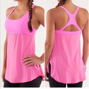 Lululemon Venus tank/tunic Sz 10 Pink